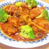 豚肉としめじのトマトカレー煮